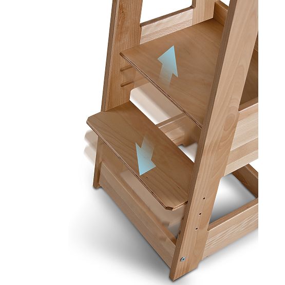 Wieża edukacyjna Montessori Felix — naturalna