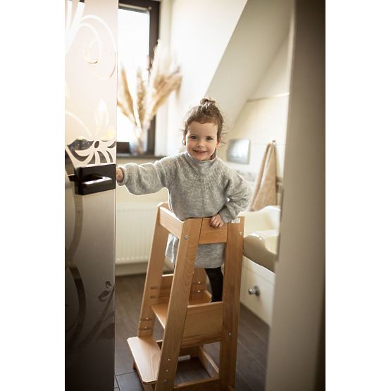 Wieża edukacyjna Montessori Felix — naturalna