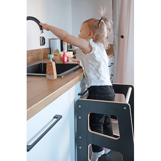 Wieża edukacyjna Montessori Quadro czarna