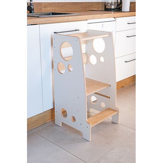 Wieża edukacyjna Montessori Rings Scandi