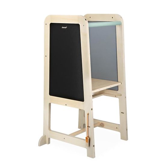 Janod - Nina Wieża edukacyjna 3w1 z tablicą i schodkami