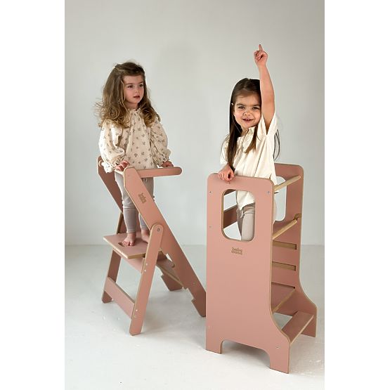 Wieża edukacyjna SLIM M - różowa