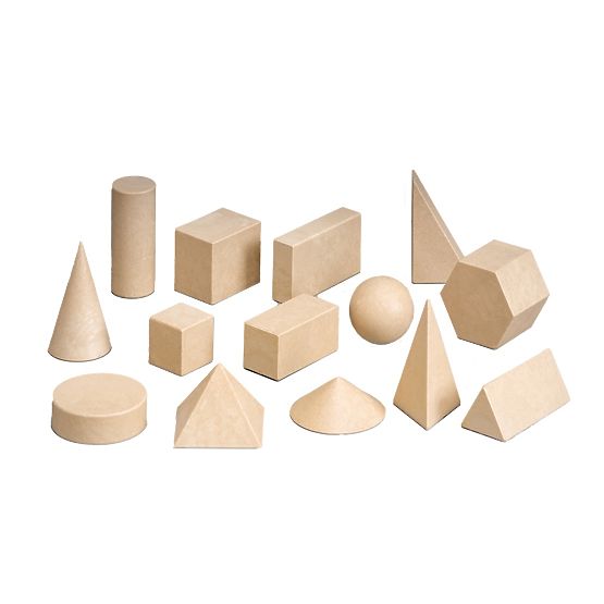 Wissner Drewniany zestaw brył geometrycznych 14 szt.