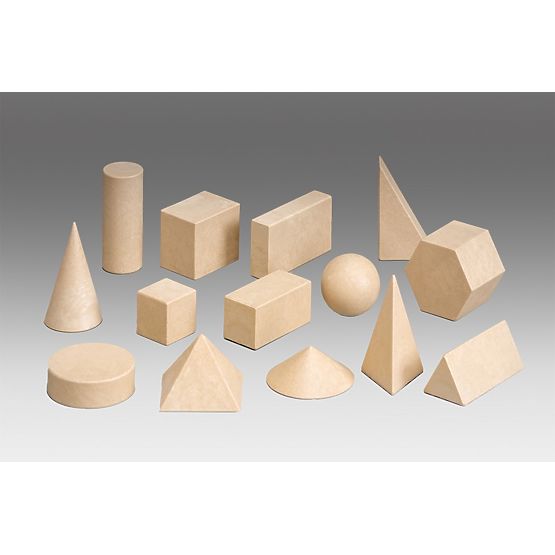 Wissner Drewniany zestaw brył geometrycznych 14 szt.