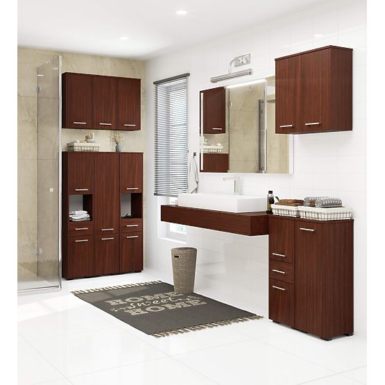 WISZĄCA SZAFKA ŁAZIENKOWA FIN W30 1D WENGE
