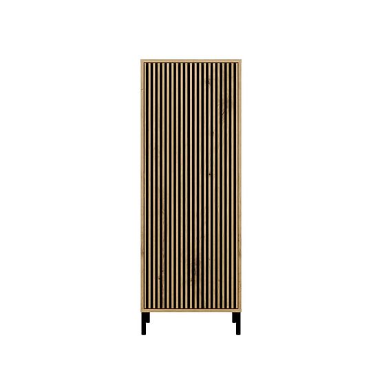 Witryna KAMARO 1DD SLIM DĄB ARTISAN Panel Frontowy Lamelowy