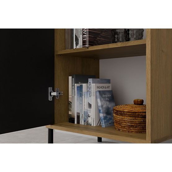 Witryna KAMARO 1DD SLIM DĄB ARTISAN Panel Frontowy Lamelowy