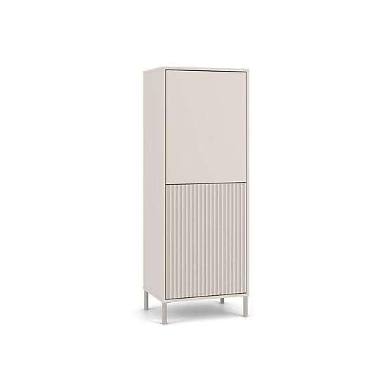 Witryna KAMARO 2DK SLIM/GŁADKI KAŻMIR Żebrowany + Klasyczny Panel Frontowy