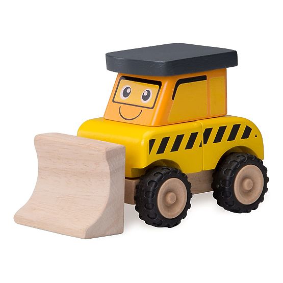 Wonderworld Drewniany mini buldożer