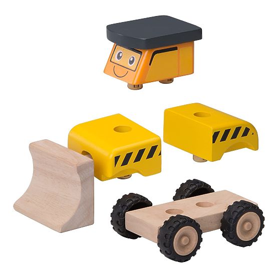 Wonderworld Drewniany mini buldożer