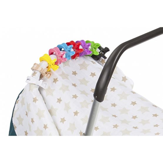 Zestaw Baby - ręcznik bambusowy + klips do wózka