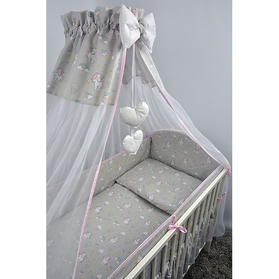 Zestaw pościel do łóżko 135x100 cm Pony - siwy