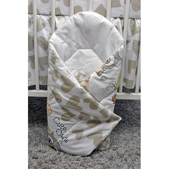 Zestaw pościel do łóżko Sowy 120x90 cm