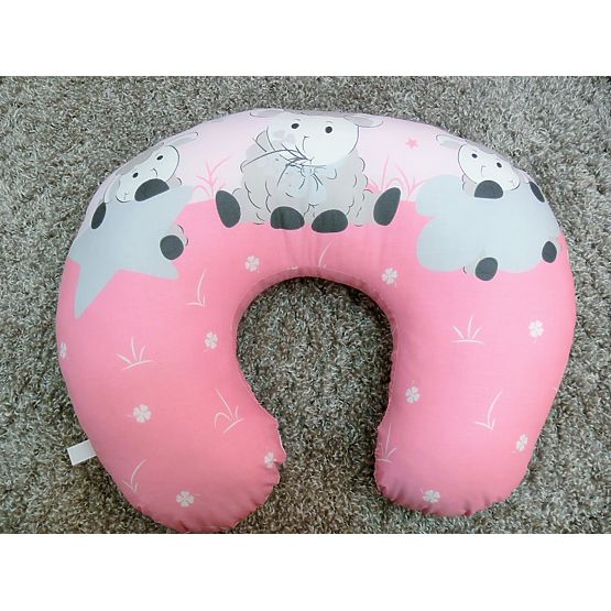 Zestaw pościeli do łóżka 135x100cm Baranek - różowa