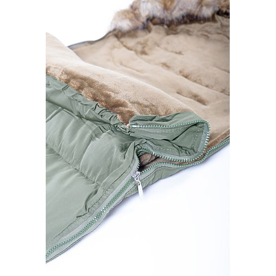 Zimowa torba do wózka Myszka - khaki