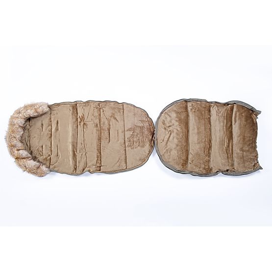 Zimowa torba do wózka Myszka - khaki