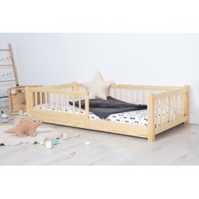 Niskie łóżeczko dziecięce Montessori Ourbaby - naturalne