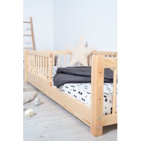 Niskie łóżeczko dziecięce Montessori Ourbaby - naturalne