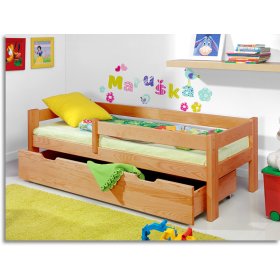 Łóżko dla dziecka z barierką Olcha