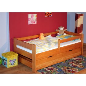 Łóżko dla dziecka z barierką - olcha, Ourbaby