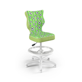 Ergonomiczne krzesło biurowe dla dzieci dostosowane do wzrostu 119-142 cm - piłki nożnej