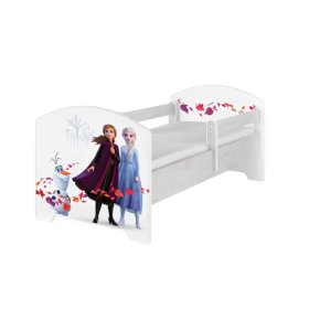 Łóżko dziecięce z barierką - Ice Kingdom 2 - dekor norweskiej sosny, BabyBoo, Frozen