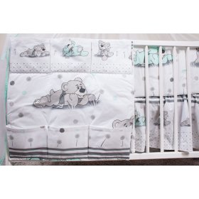 Zestaw pościeli do łóżka 120x90 cm Marzyciel zielony, Ankras