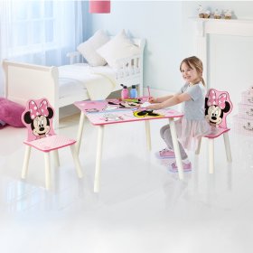 Dziecięcy stół z krzesła Minnie Mouse