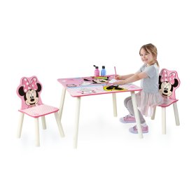Dziecięcy stół z krzesła Minnie Mouse