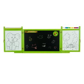 Tablica magnetyczna / kredowa dziecięca na ścianę - zielona, 3Toys.com