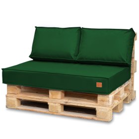 Zestaw poduszek do mebli z palet - Zielony, FLUMI