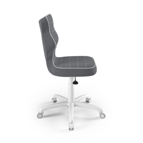 Ergonomiczny fotel do biurka dostosowany do wzrostu 146-176,5 cm - ciemnoszary