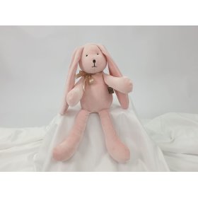 Welurowa zabawka Królik 35 cm - różowy, TOLO