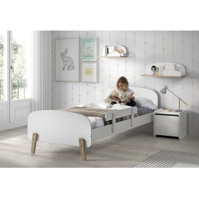Łóżko dla dziecka Kiddy białe, VIPACK FURNITURE