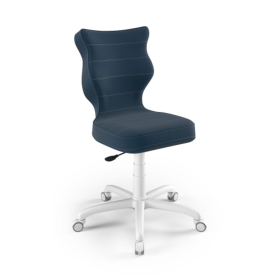 Ergonomiczne krzesło biurowe dostosowane do wzrostu 146-176,5 cm - kolor granatowy