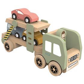 2Kids Toys Drewniany transporter samochodowy