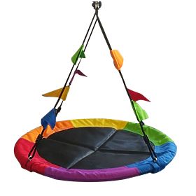 2Kids Toys Huśtawka Bocianie Gniazdo z kolorowymi flagami