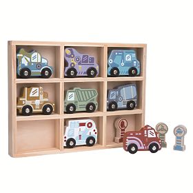 2Kids Toys Zestaw drewnianych samochodzików, 2Kids Toys