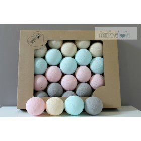 Bawełna świecący LED piłki Cotton Balls - sypki, cotton love