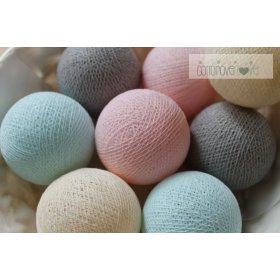 Bawełna świecący LED piłki Cotton Balls - sypki