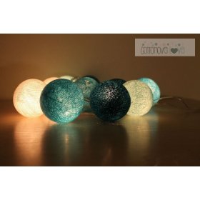 Bawełna świecący LED piłki Cotton Balls - fresh miłość