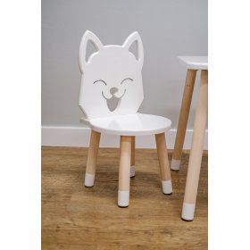 Krzesełko dziecięce - Fox - białe, Ourbaby