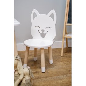 Krzesełko dziecięce - Fox - białe, Ourbaby