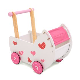Drewniany wózek spacerowy dla lalek, EcoToys