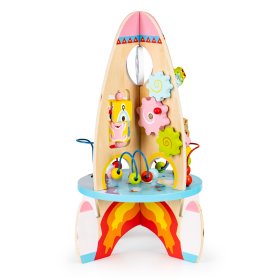 Wielofunkcyjna drewniana rakieta edukacyjna 8w1, EcoToys