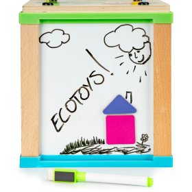 Wielofunkcyjna zabawka edukacyjna z labiryntem i stołem, EcoToys