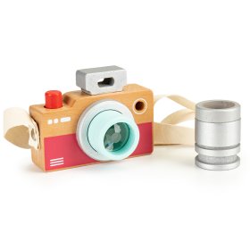 Drewniany aparat dziecięcy z kalejdoskopem, EcoToys