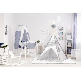Namiot tipi dla dzieci - szaro-biały