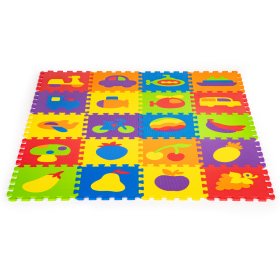 Kolorowa podkładka edukacyjna - puzzle piankowe, EcoToys