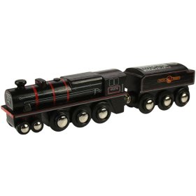 Bigjigs Rail Drewniana replika lokomotywy silnikowej Black 5, Bigjigs Rail
